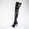 Pleaser DELIGHT-4023 Black Patent Sale Women