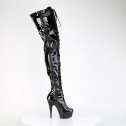 Pleaser DELIGHT-4023 Black Patent Sale Women