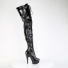Pleaser DELIGHT-4023 Black Patent Sale Women