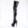 Pleaser ADORE-4000 Patent Platform Crotch High Boots