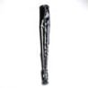 Pleaser SEDUCE-4000SLT Black Crotch High Stiletto Boots