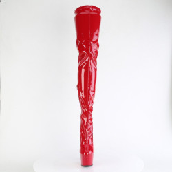 Pleaser ADORE-4000 Red Platform Crotch High Boots