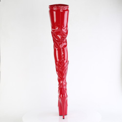 Pleaser ADORE-4000 Red Platform Crotch High Boots