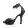 Pleaser Pink Label EVE-02 Black Vegan Leather Sale Women