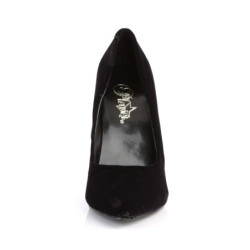 Pleaser SEDUCE-420 Velvet Pointed Toe Heeled Pumps