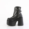 Demonia CAMEL-70 Black Vegan Chunky Platform Boots
