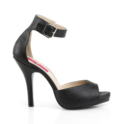 Pleaser Pink Label EVE-02 Black Vegan Leather Sale Women