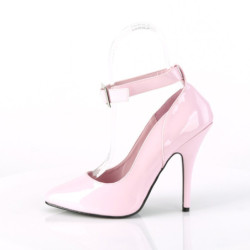 Pleaser SEDUCE-431 Rose Ankle Strap Heeled Pumps