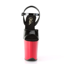 Pleaser FLAMINGO-809 Black Patent Red Sale Women