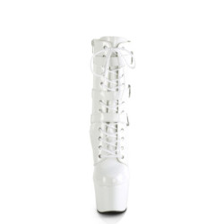 Pleaser ADORE-1043 White Patent Sale Women