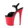 Pleaser FLAMINGO-809 Black Patent Red Sale Women