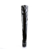 Devious DAGGER-3000 Metal Heeled Stiletto Thigh Boots