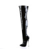 Devious DAGGER-3000 Metal Heeled Stiletto Thigh Boots