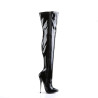 Devious DAGGER-3000 Metal Heeled Stiletto Thigh Boots