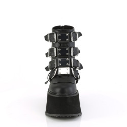 Demonia DAMNED-105 Black Vegan Leather Women Heels