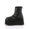 Demonia DAMNED-105 Black Vegan Leather Women Heels