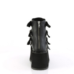 Demonia DAMNED-105 Black Vegan Leather Women Heels