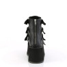Demonia DAMNED-105 Black Vegan Leather Women Heels