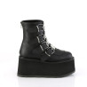 Demonia DAMNED-105 Black Vegan Leather Women Heels