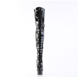 Pleaser DELIGHT-3023 Platform Overknee Laced Boots