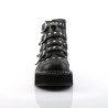 Demonia EMILY-315 Black Vegan Platform Buckle Boots