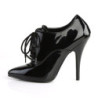 Pleaser SEDUCE-460 Black Patent Heeled Oxford Pumps