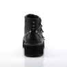 Demonia EMILY-315 Black Vegan Platform Buckle Boots