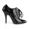 Pleaser SEDUCE-460 Black Patent Heeled Oxford Pumps