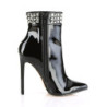 Pleaser SEXY-1006 Black Patent High Heeled Ankle Boots