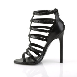 Pleaser SEXY-15 Black Vegan Leather Sale Women