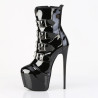 Pleaser JUBILANT-1023 Black Patent Women Ankle Boots
