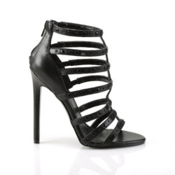 Pleaser SEXY-15 Black Vegan Leather Sale Women