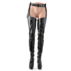 Pleaser DELIGHT-5000 Black Vegan Leather Sale Women