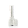 Demonia STACK-301 White Vegan Leather Sale Women