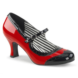 Pleaser Pink Label JENNA-06 Red Black Patent Sale Women