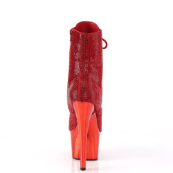 Pleaser ADORE-1020CHRS Red Strass Chrome Sale Women