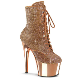 Pleaser ADORE-1020CHRS Rose Gold Strass Chrome Sale
