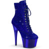 Pleaser ADORE-1020CHRS Blue Strass Chrome Sale Women