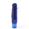 Pleaser ADORE-1020CHRS Blue Strass Chrome Sale Women