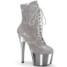 Pleaser ADORE-1020CHRS Silver Strass Chrome Sale Women