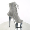 Pleaser ADORE-1020CHRS Silver Strass Chrome Sale Women