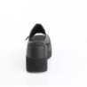 Demonia SHAKER-07 Black Vegan Leather Women Heels