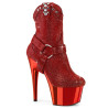 Pleaser ADORE-1029CHRS Red Strass Chrome Sale Women