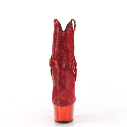 Pleaser ADORE-1029CHRS Red Strass Chrome Sale Women