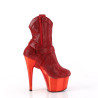 Pleaser ADORE-1029CHRS Red Strass Chrome Sale Women