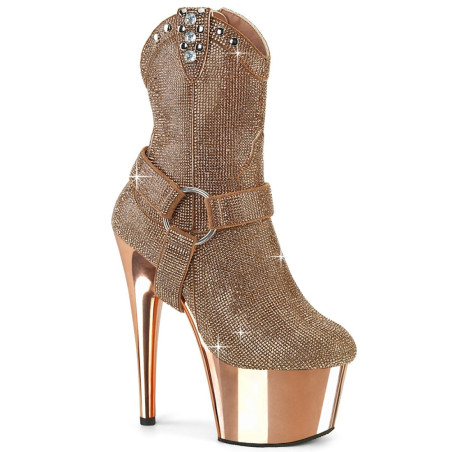 Pleaser ADORE-1029CHRS Rose Gold Strass Chrome Sale