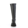 Demonia SHAKER-100WC Black Wide Calf Wedge Knee Boots