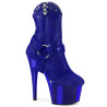Pleaser ADORE-1029CHRS Blue Strass Chrome Sale Women