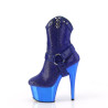 Pleaser ADORE-1029CHRS Blue Strass Chrome Sale Women
