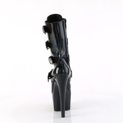 Pleaser ADORE-1046 Black Hologram Patentatching Boots